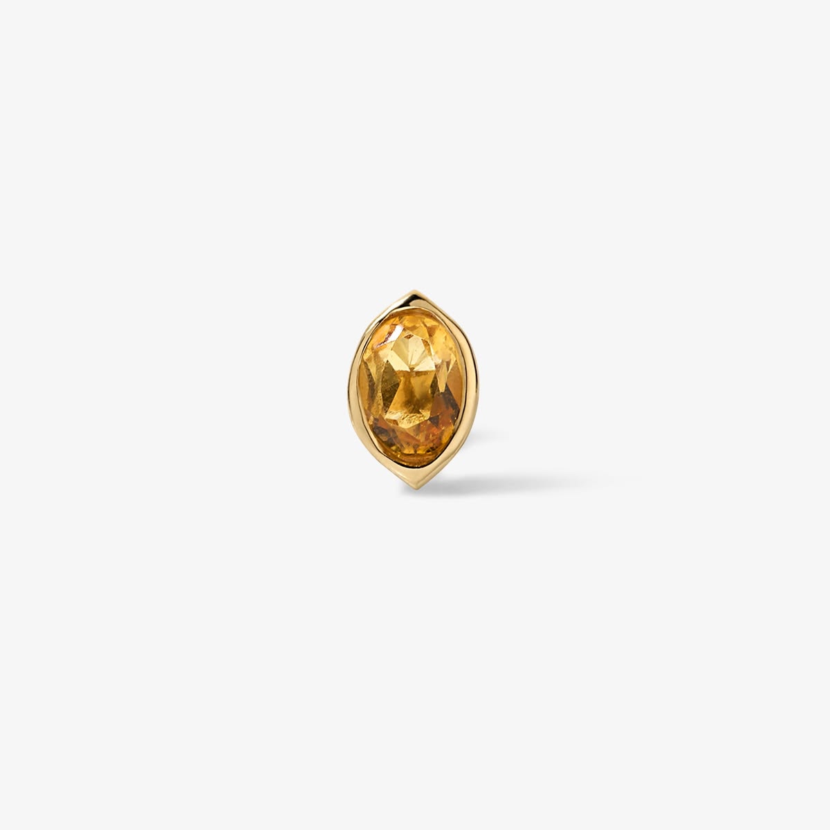 Cocktail Lemon Bezel Mini Stud