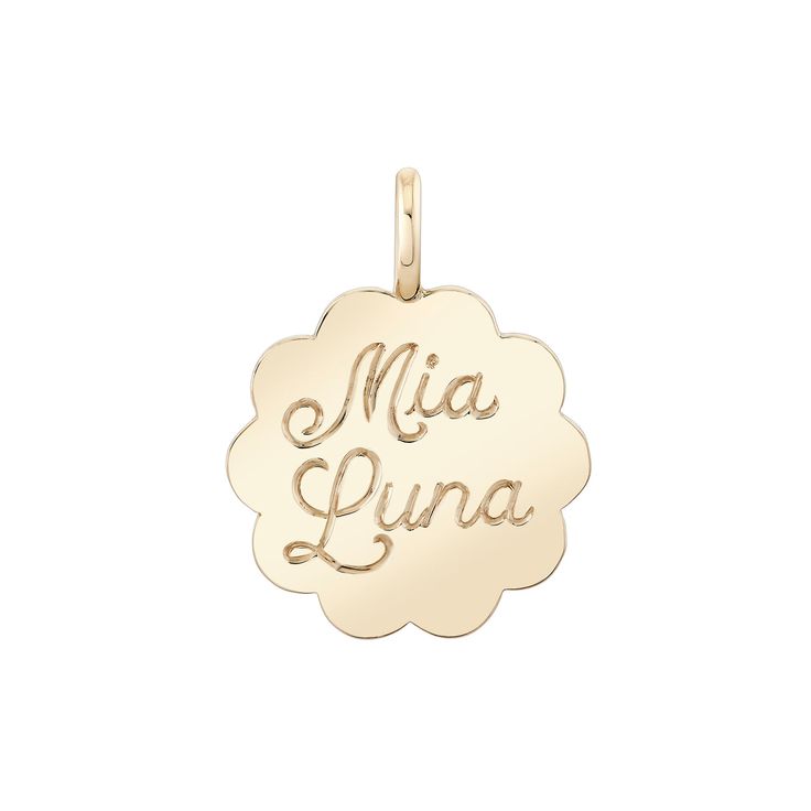 Scalloped Edge Pendant