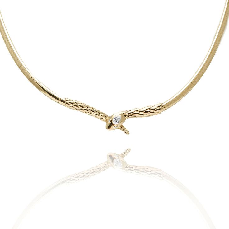 Diamond Snake Necklace