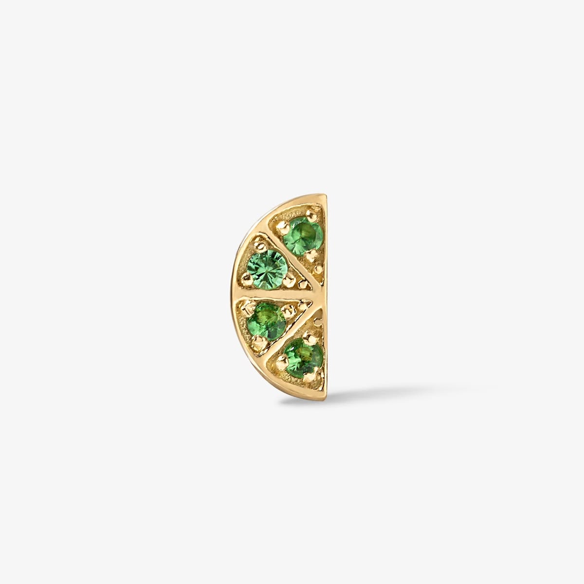 Cocktail Lime Slice Mini Stud
