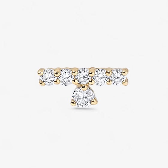Astrid Diamond Bar Stud