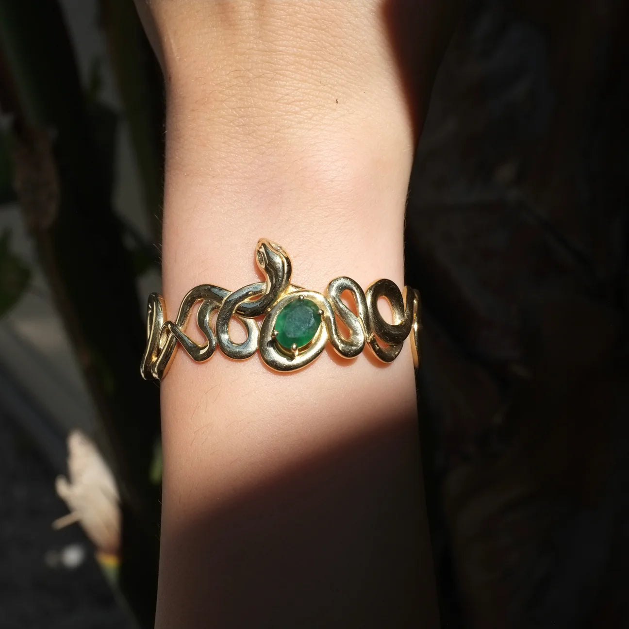 Emerald Snake Bracelet