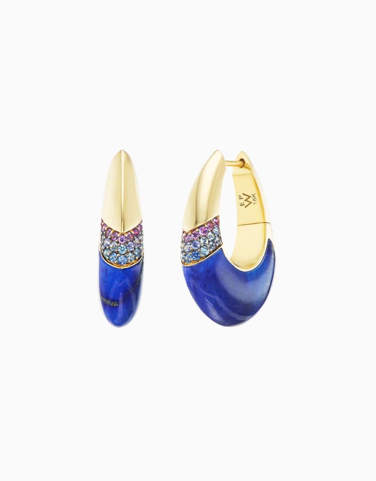 Ombre Oval Earring