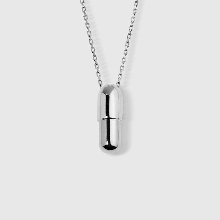 Large Screw Open Pill Pendant