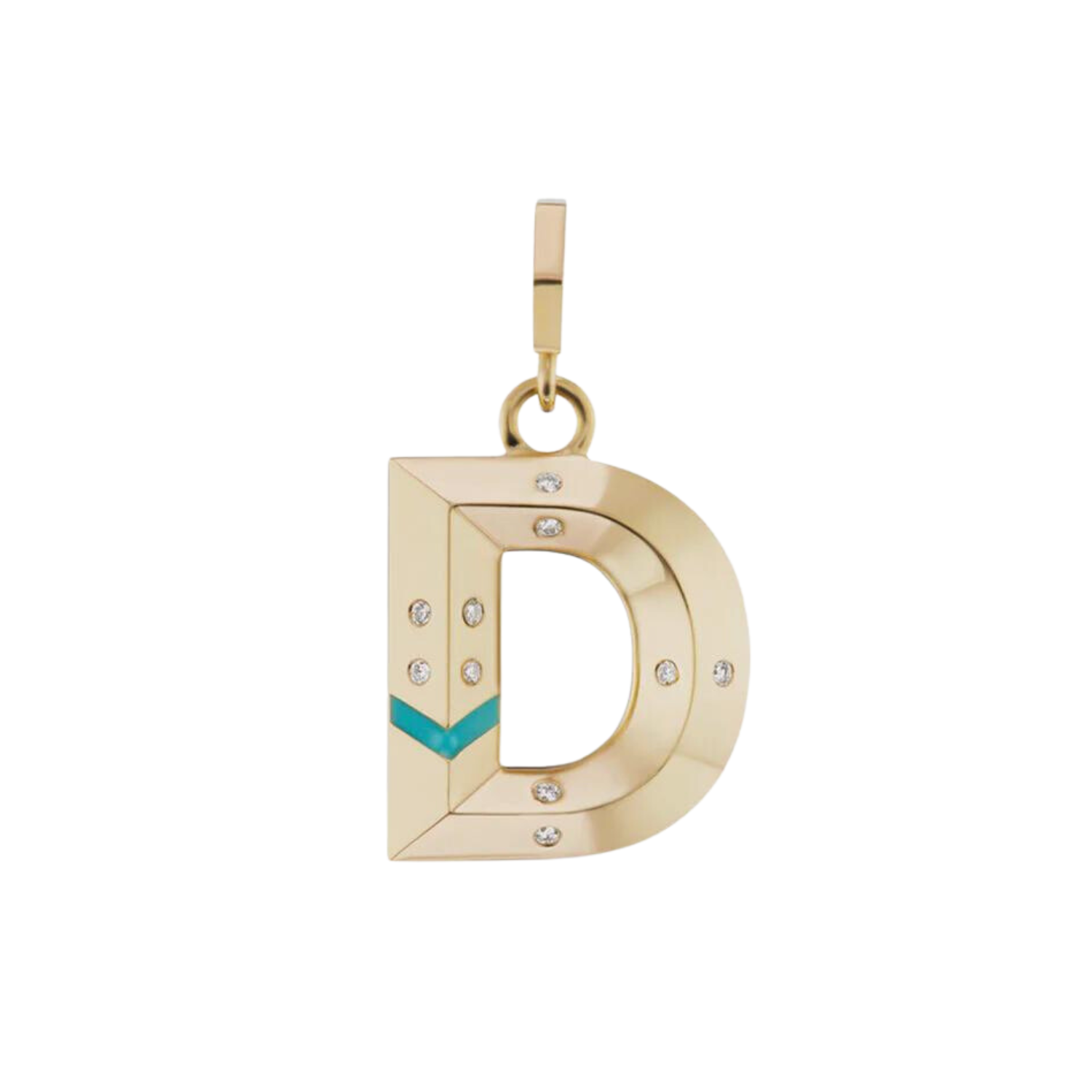 Knife Edge Letter Charms