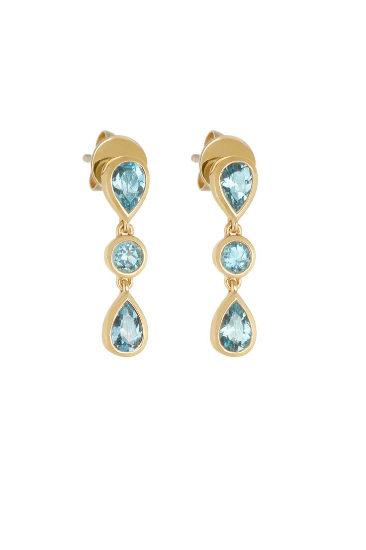 Blue Topaz Classic Raindrops