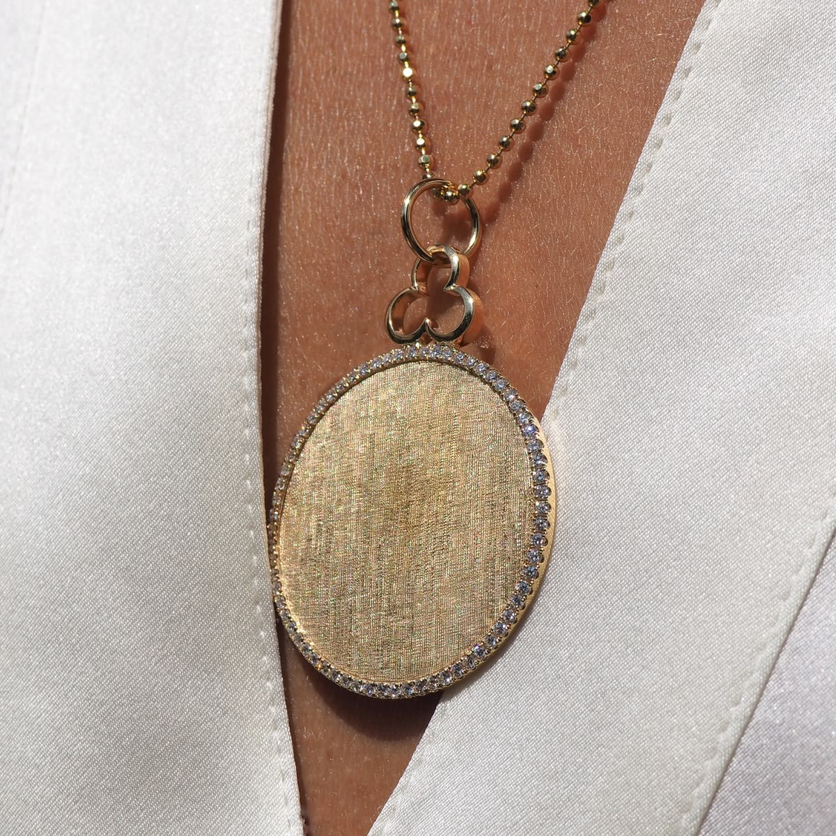 Deluxe Diamond Disc Charm