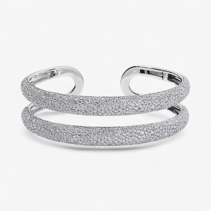 Madison Diamond Double Dome Cuff