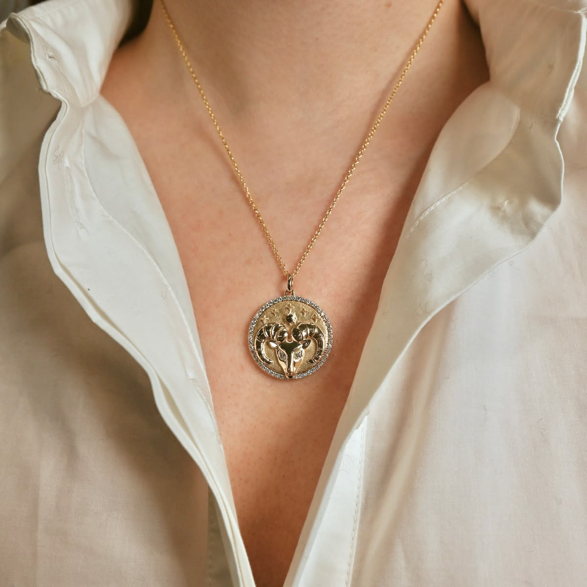Token Zodiac Necklace