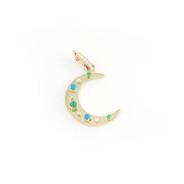 Flat Crescent Charm