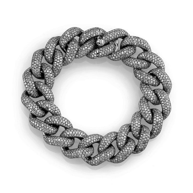 Jumbo Pavé Link Bracelet