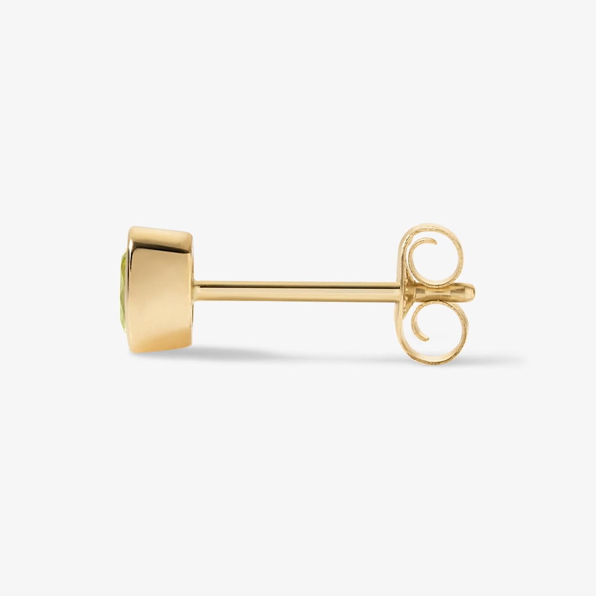 Cocktail Green Olive Bezel Mini Stud