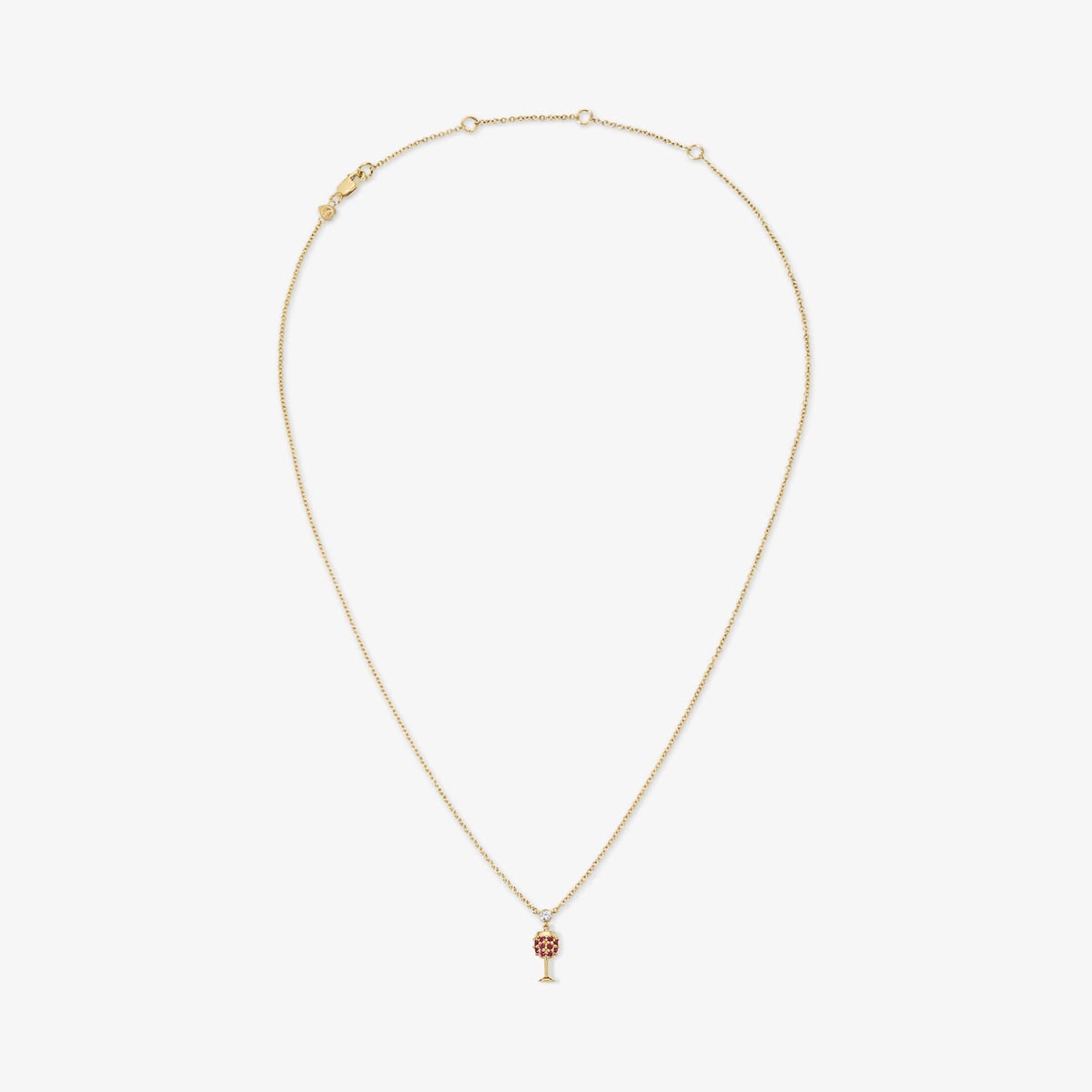 Cocktail Red Wine Chain Necklace