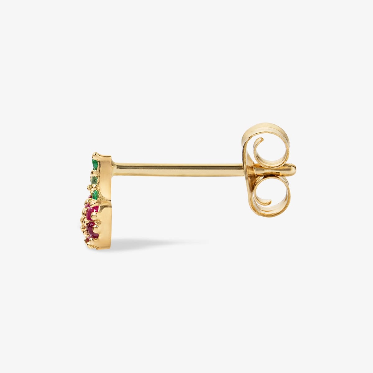 Cocktail Pave Cherry Mini Stud