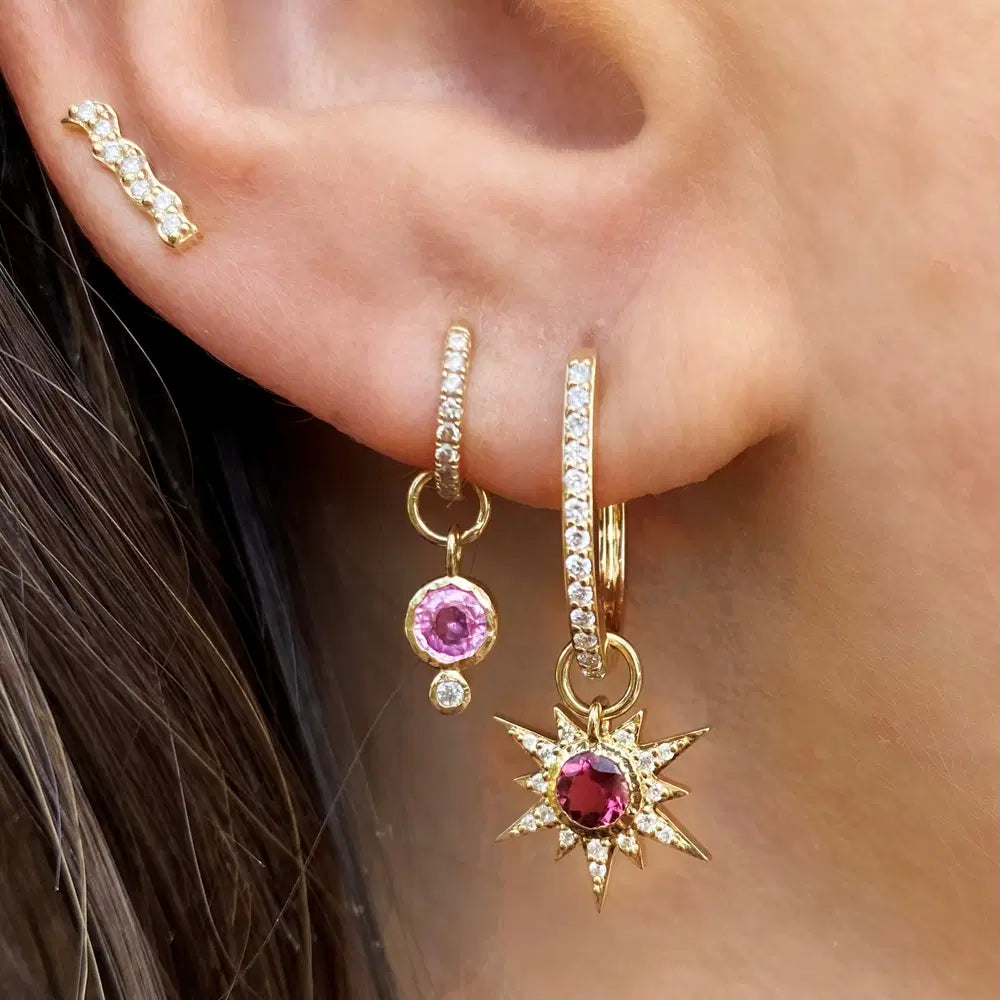 Classic Oval Pave Hoops