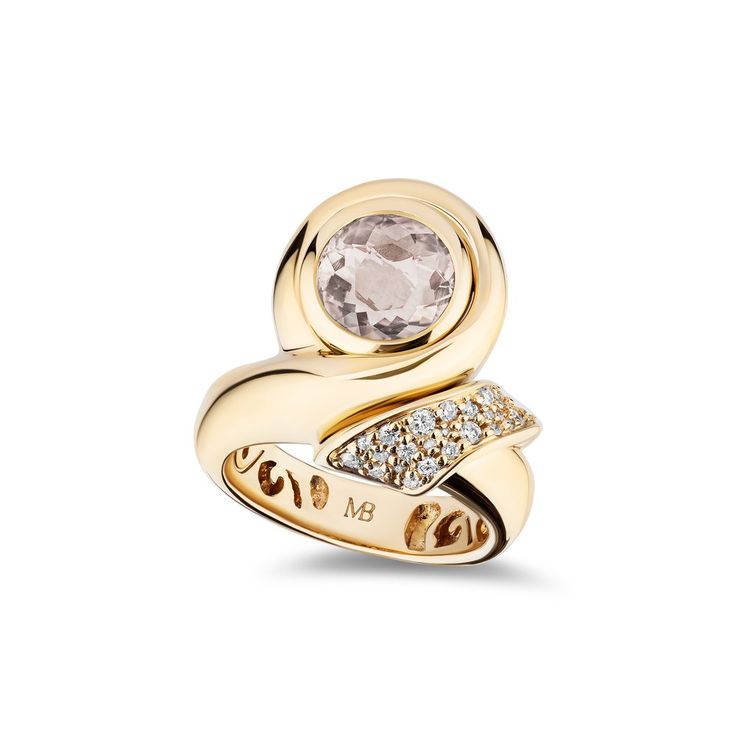 Chiffon Round Solitaire Ring
