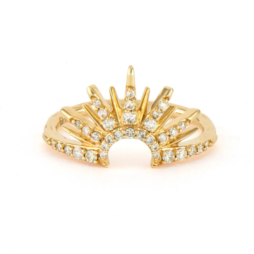 Make A Wish Sunrise Sunset Diamond Ring