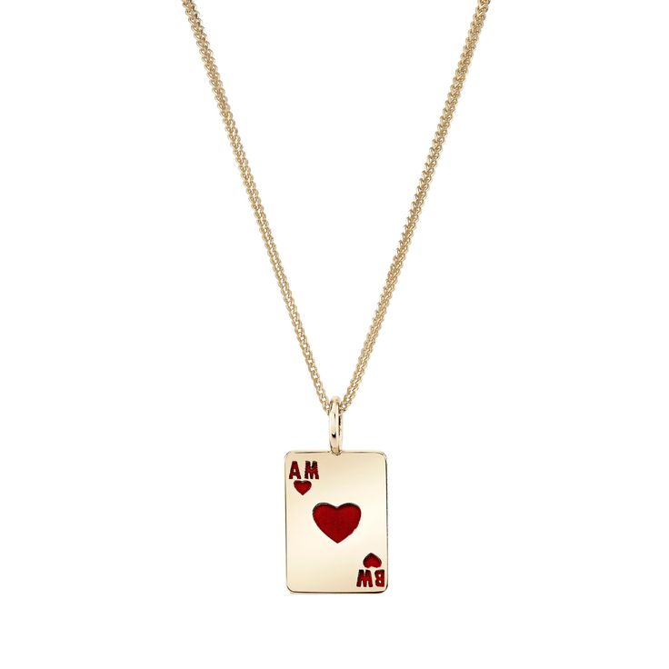 Ace Of Hearts Enamel Charm