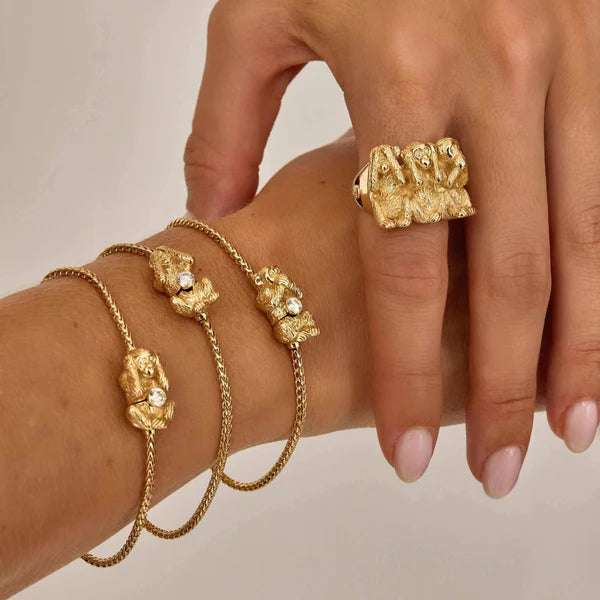 Wise Monkey Ring