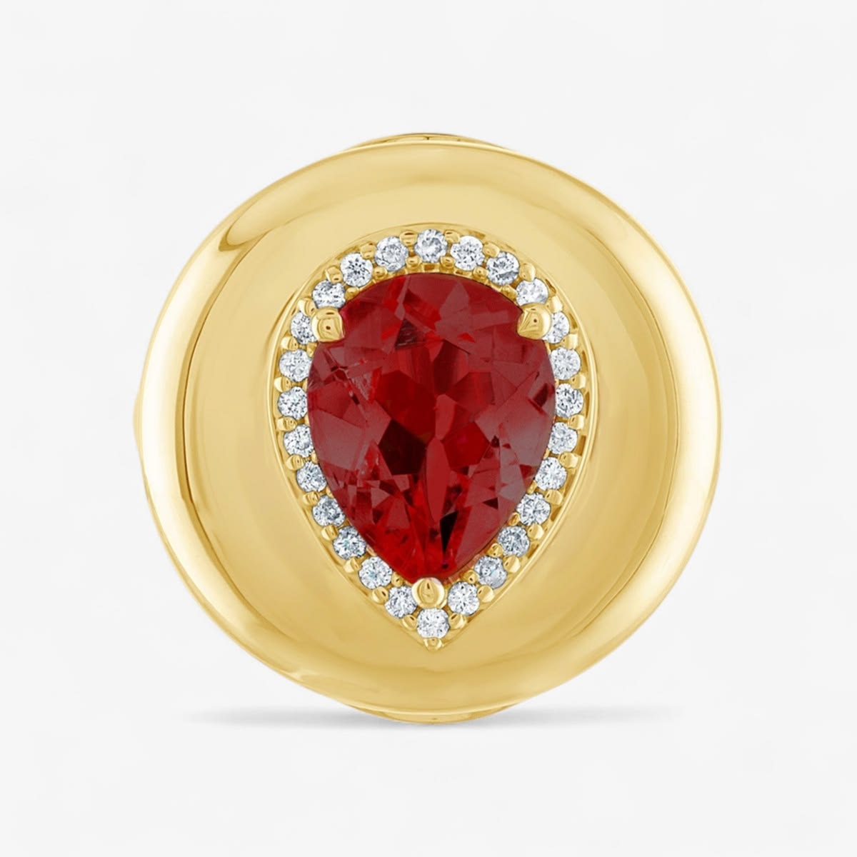 Candy Button Pear Ring