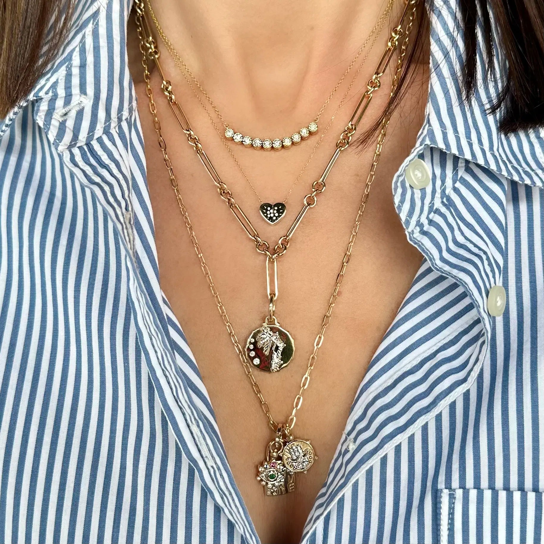 Phoenix Fire Goddess Engraved Pendant