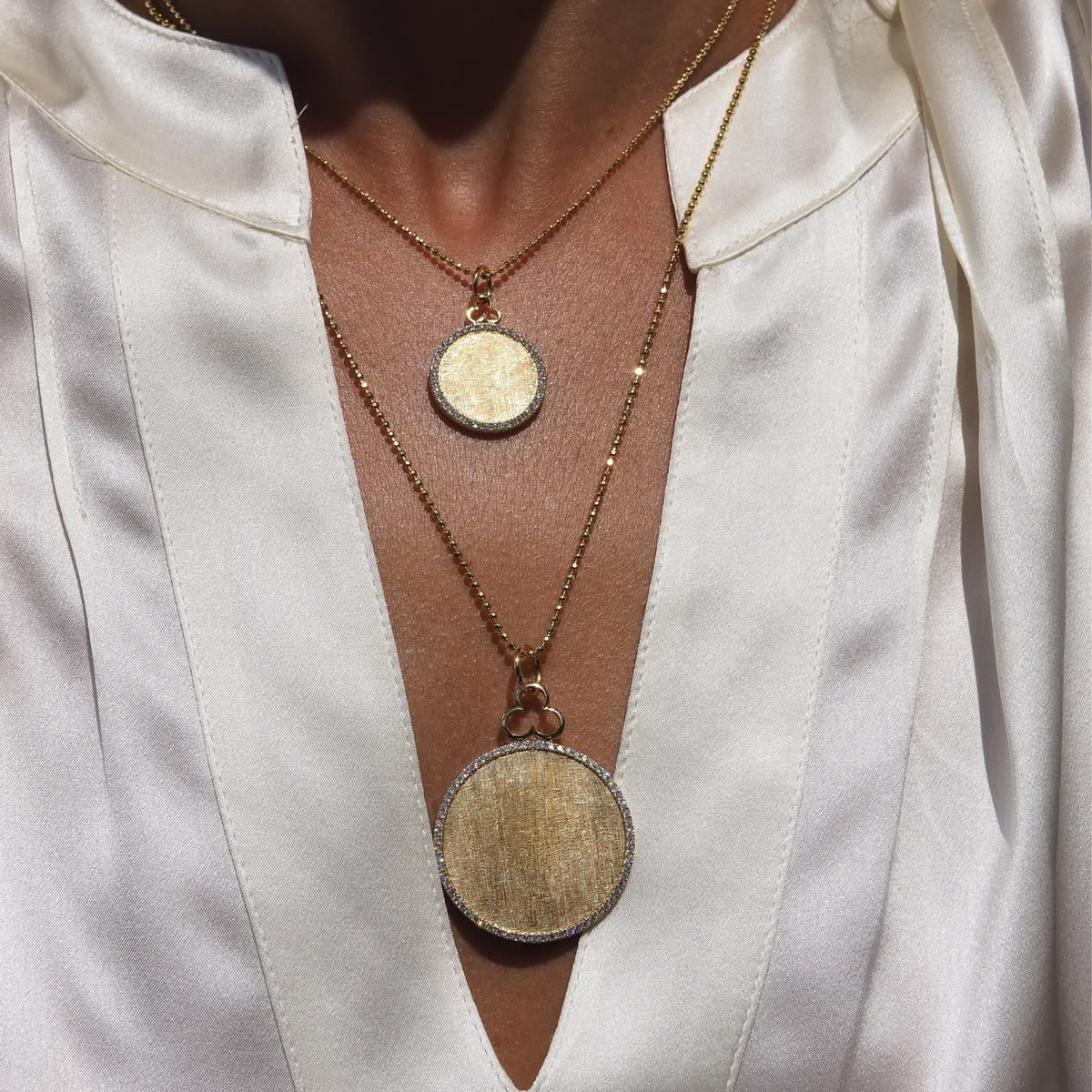 Deluxe Diamond Disc Charm