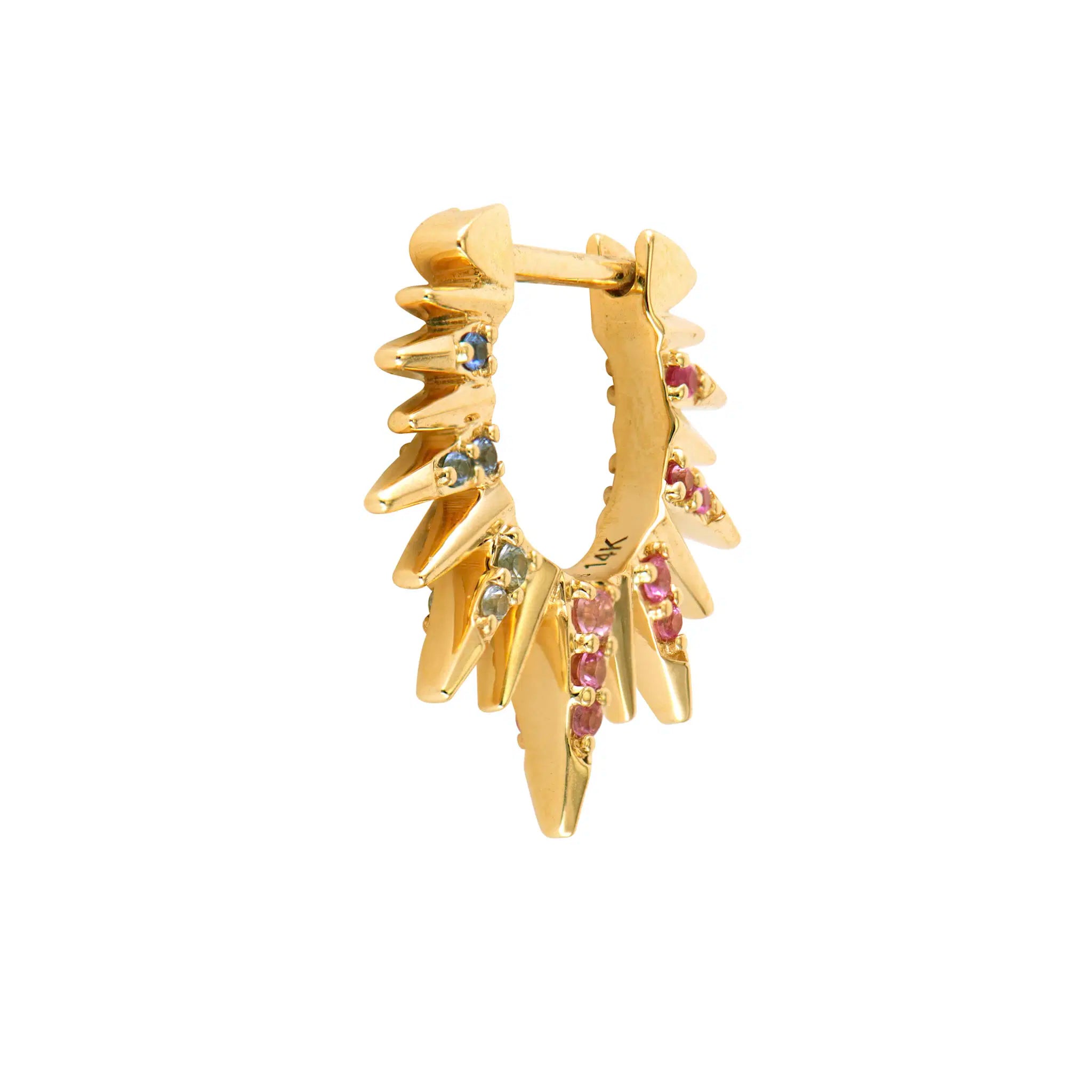 Small Love Explosion Ombre Sapphire Earring