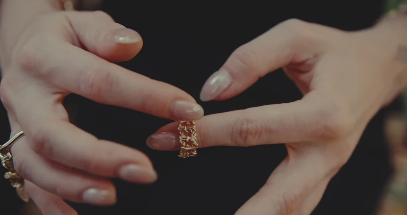 I Love You Vine Letter Ring