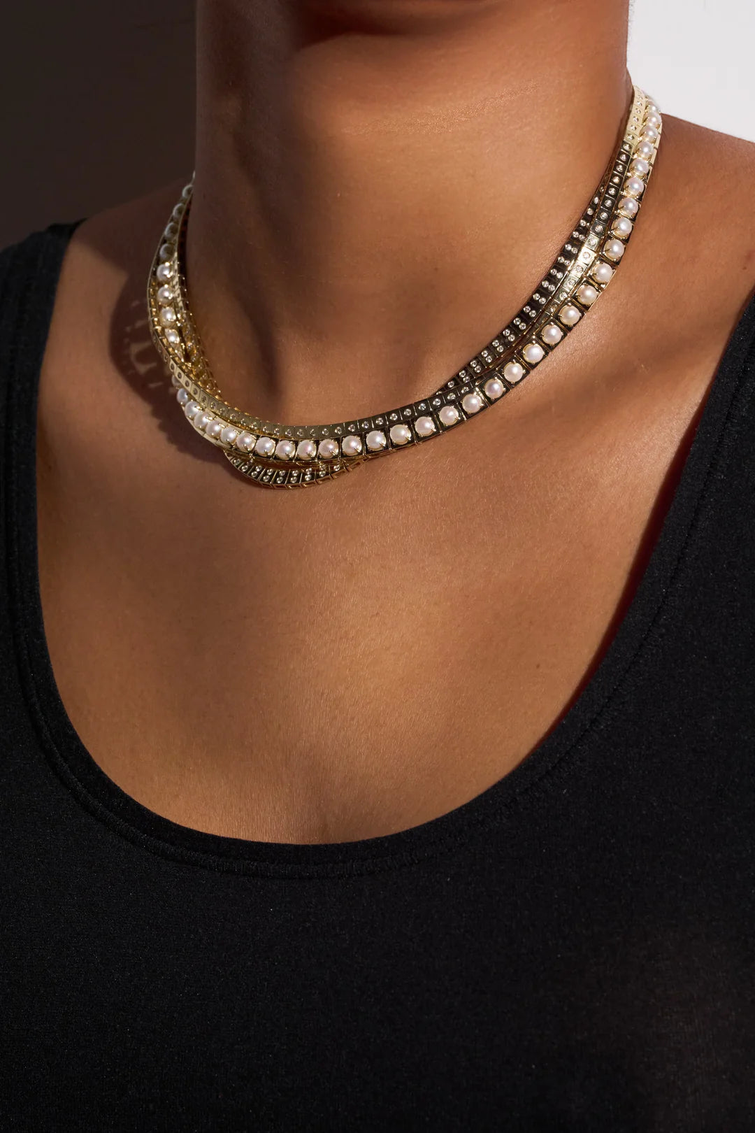 Leggo Pearl Tennis Necklace