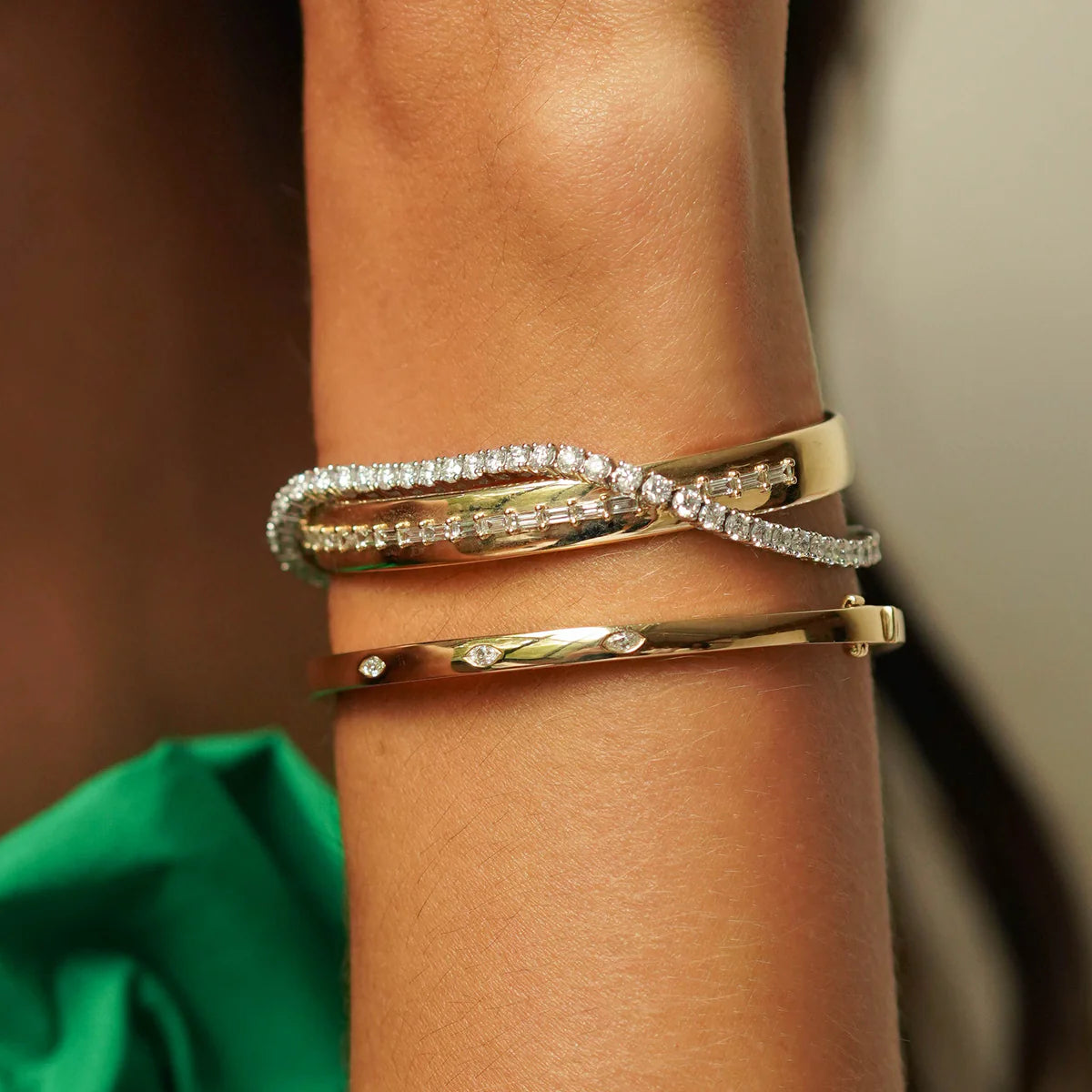 Sadie Pearl Baguette Cuff