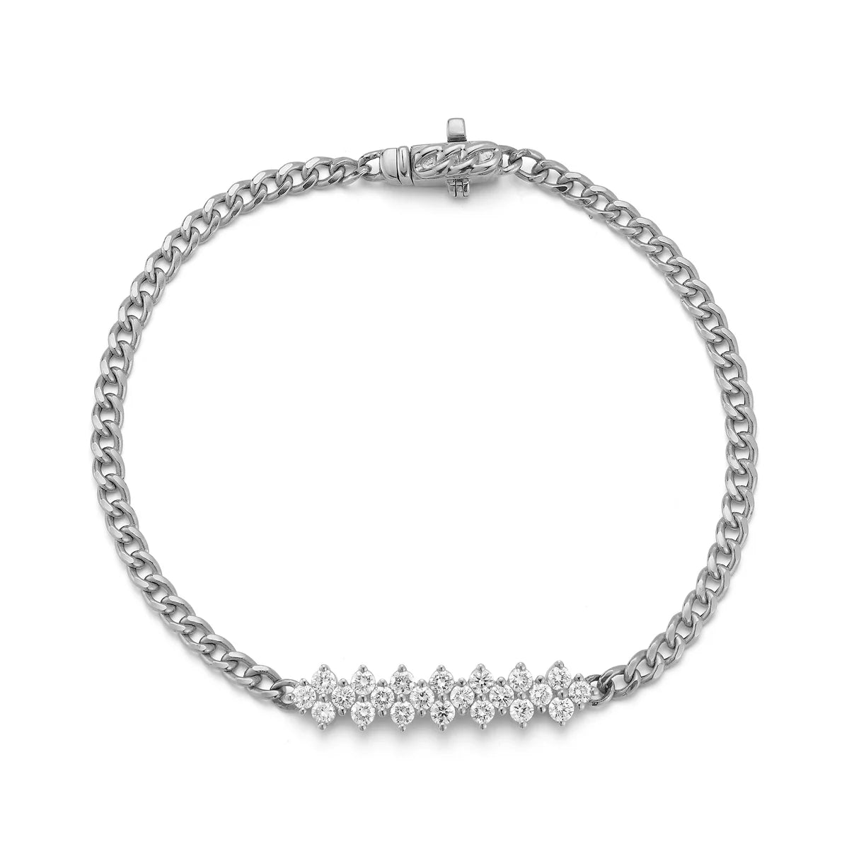 Vivian Lily Cuban Chain Bar Bracelet