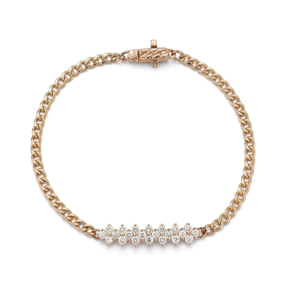 Vivian Lily Cuban Chain Bar Bracelet