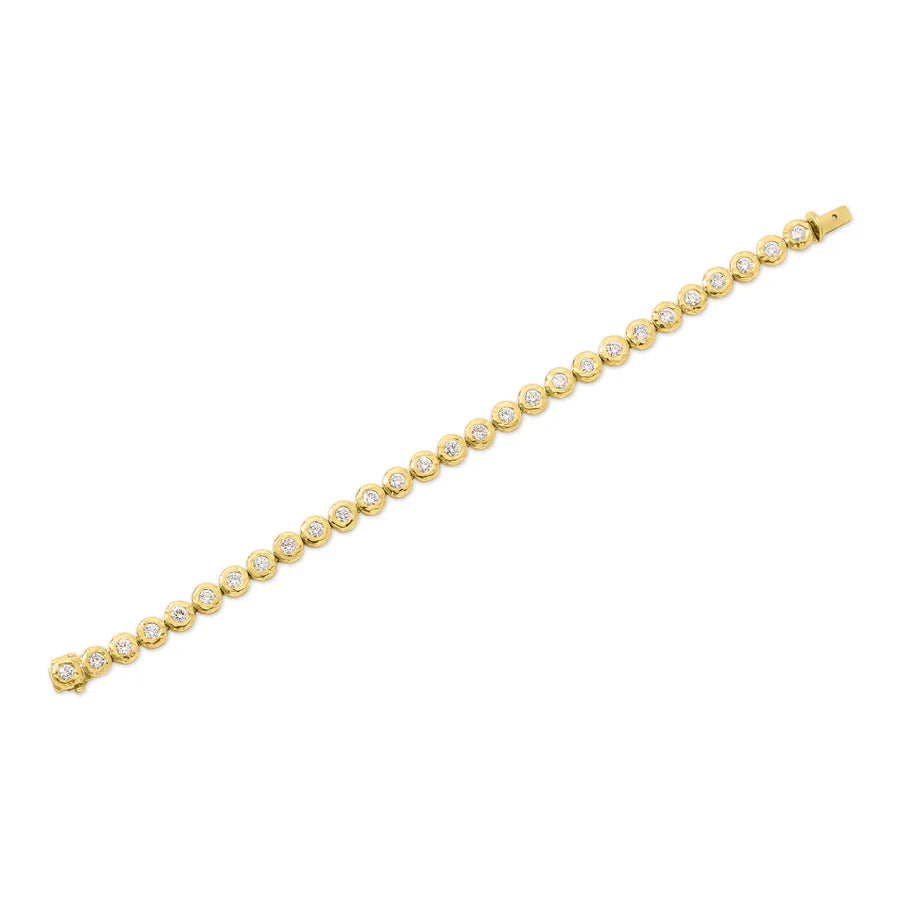 Diamond Blossom Tennis Bracelet