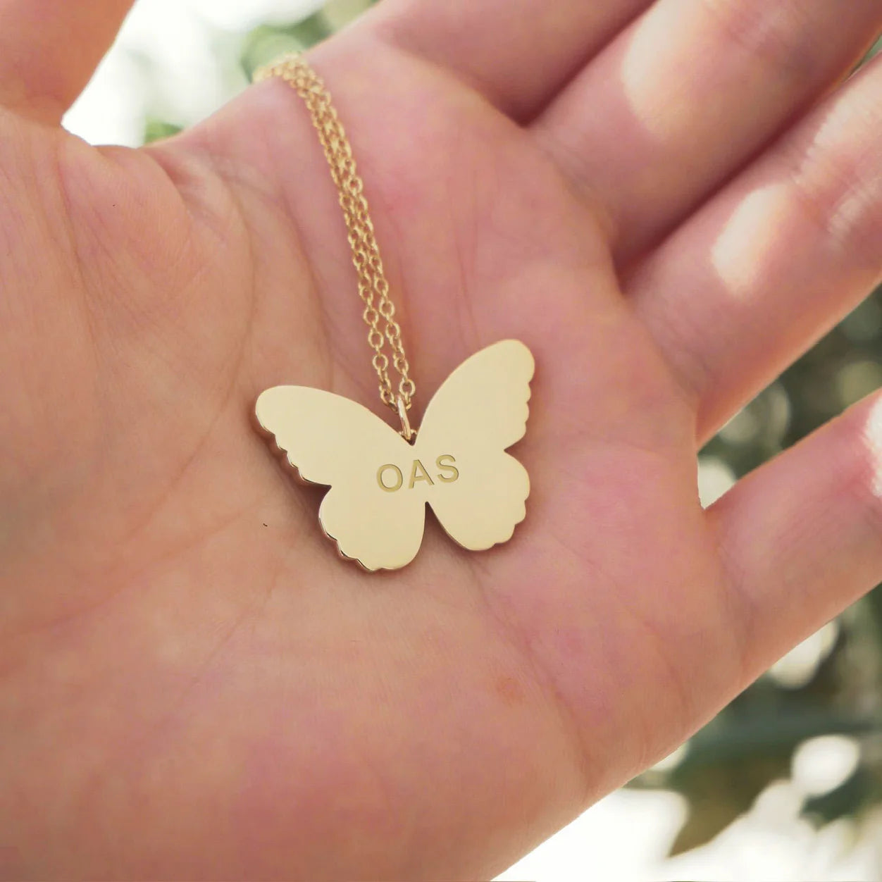Pavé Diamond Jumbo Butterfly Necklace