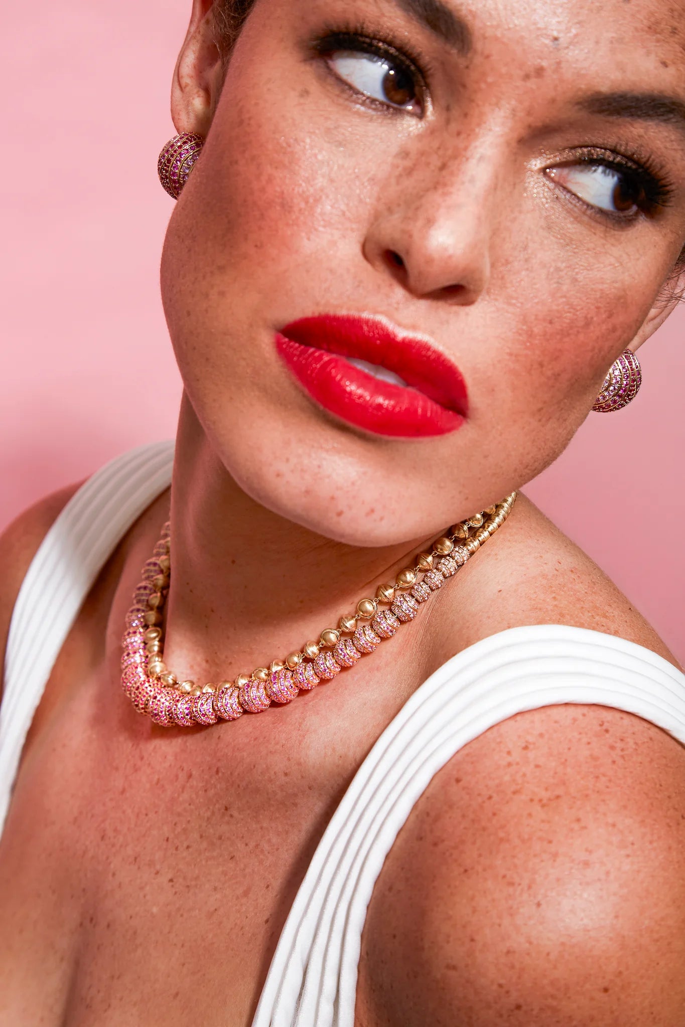Revel Small Beaded Necklace - Gold