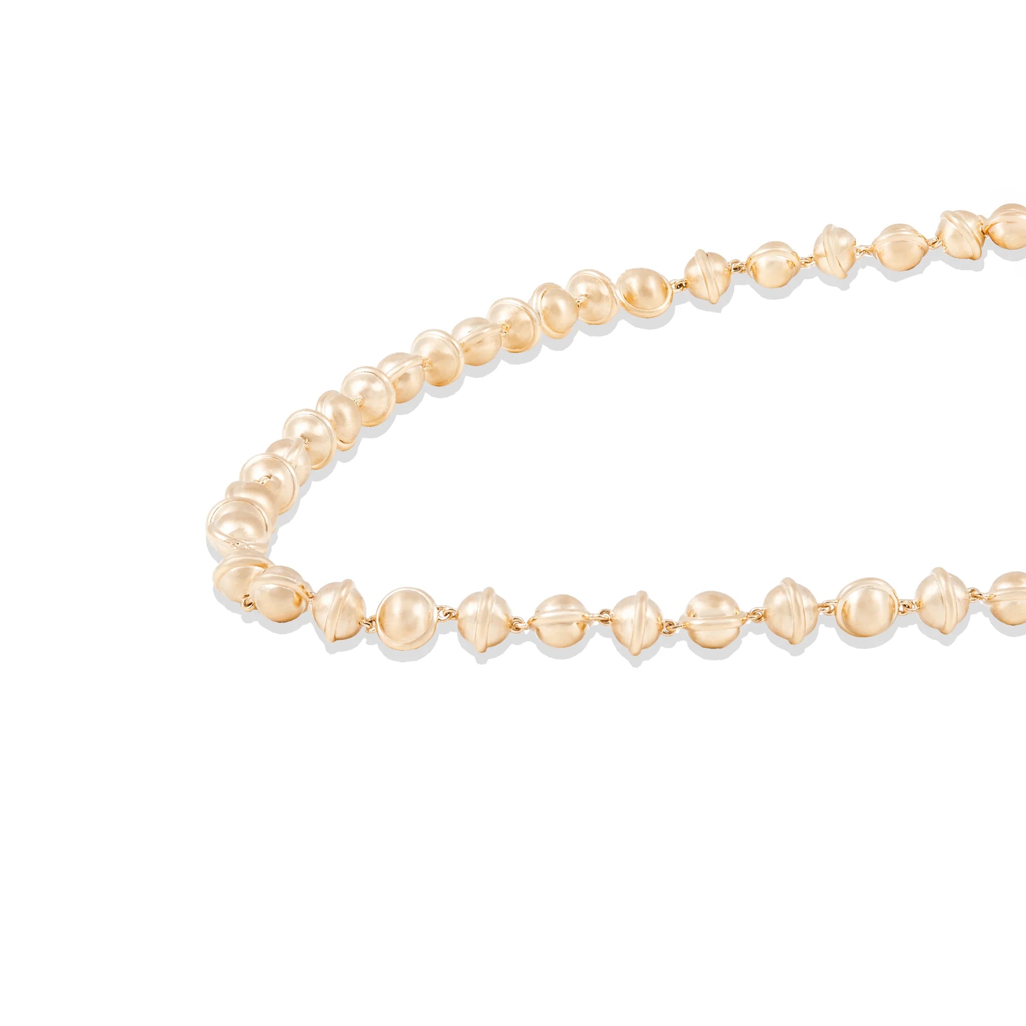 Revel Small Beaded Necklace - Gold