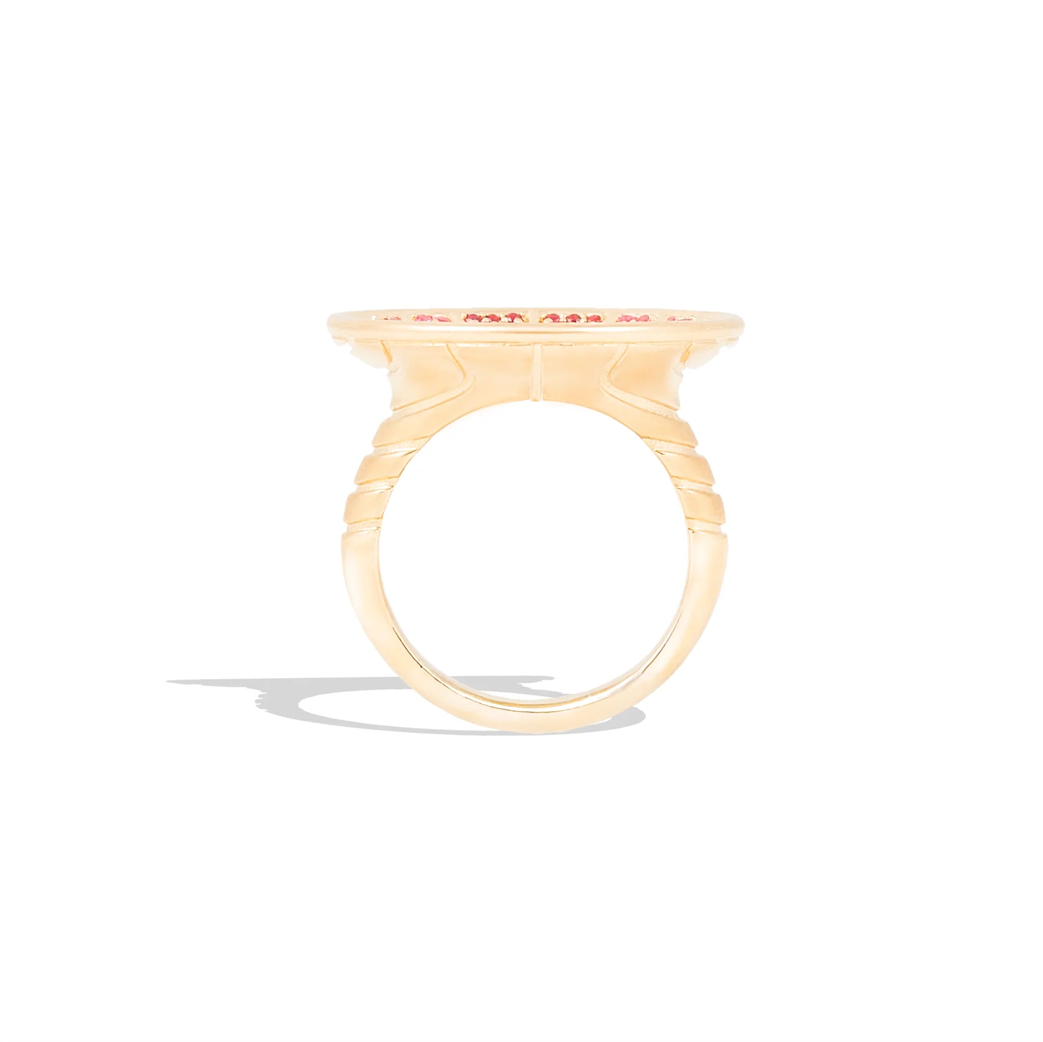 Revel Large Dimensional Ring - Ruby & Pink Sapphire