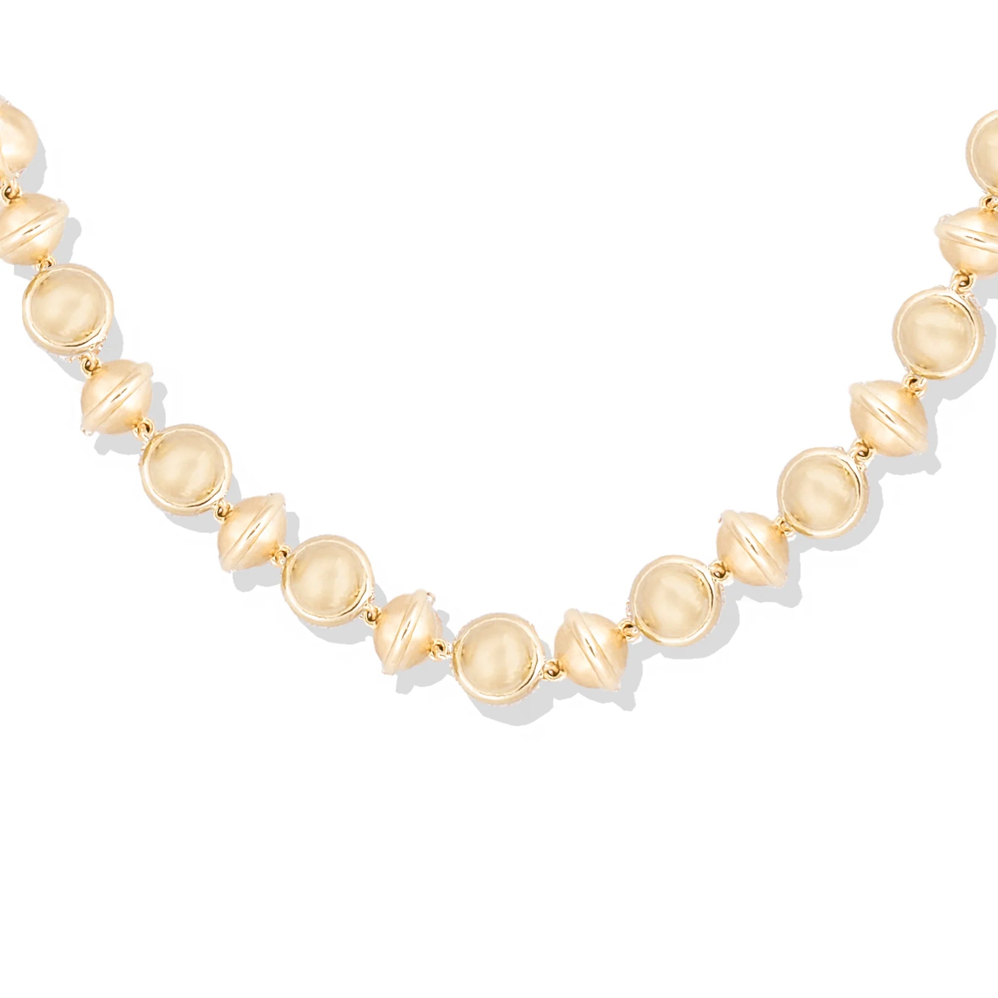 Revel Small Beaded Necklace - Gold