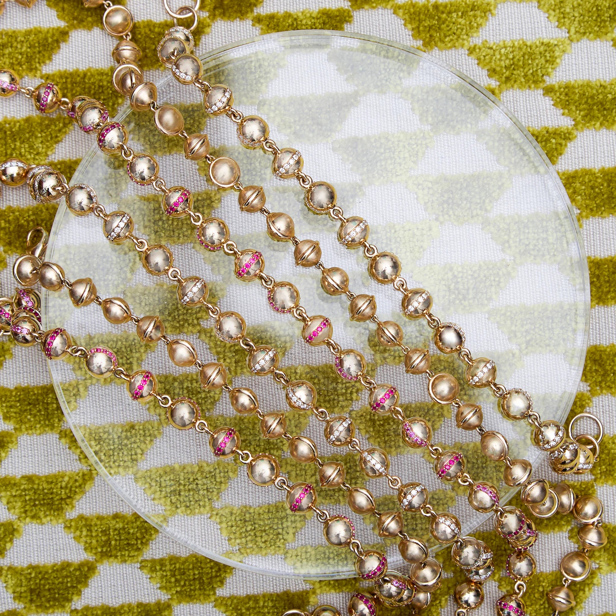 Revel Small Beaded Necklace - Gold