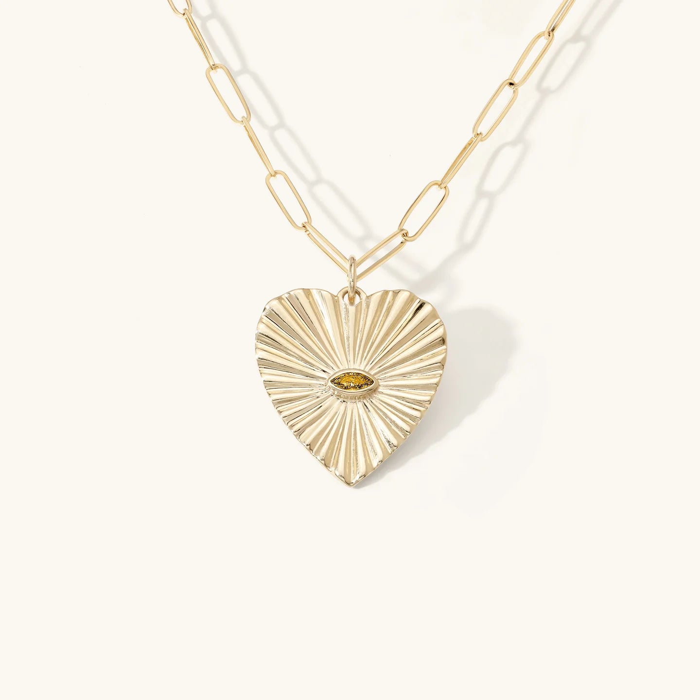 Sunbeam Heart Charm