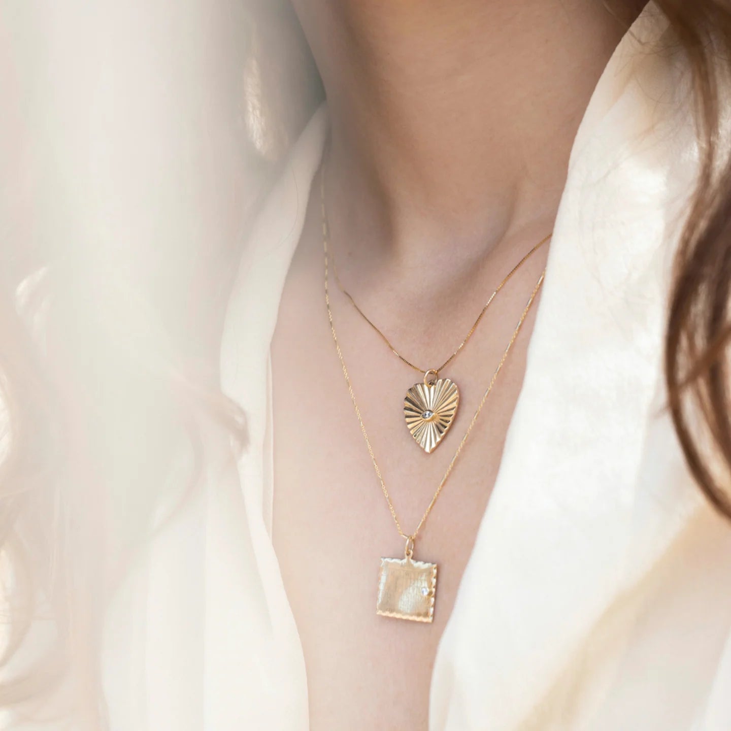 Sunbeam Heart Charm