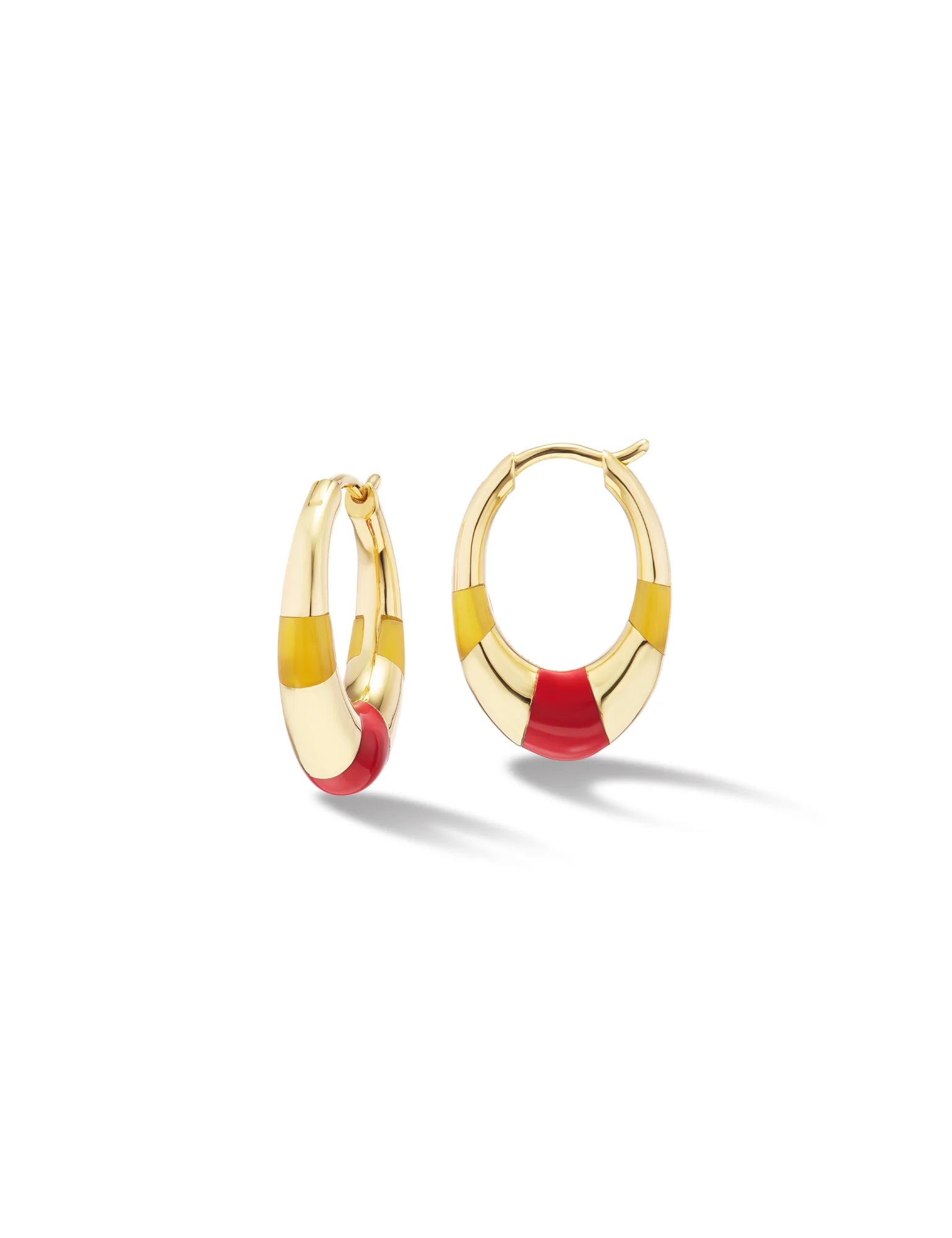 Mini Inlay Tri Hoops