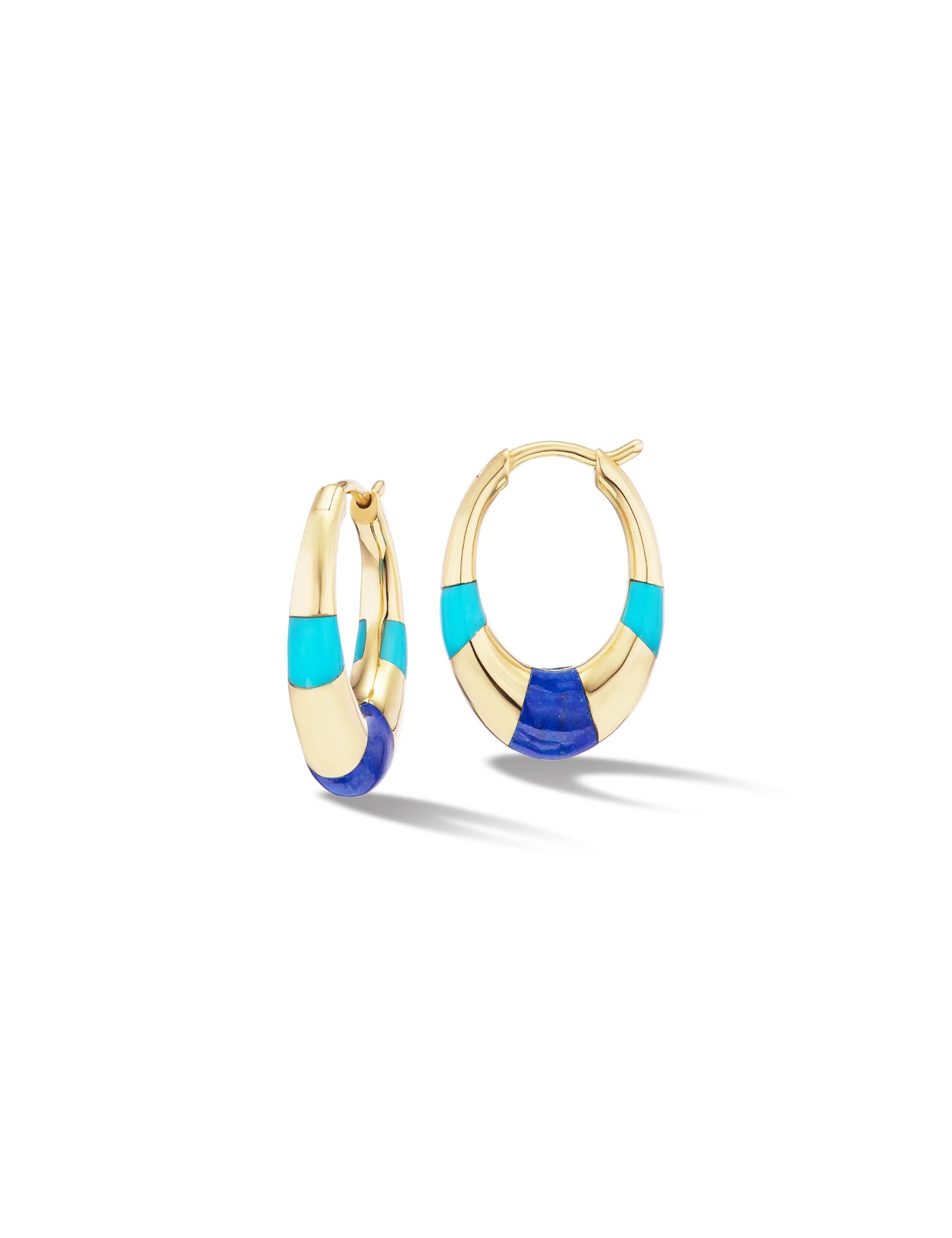 Mini Inlay Tri Hoops