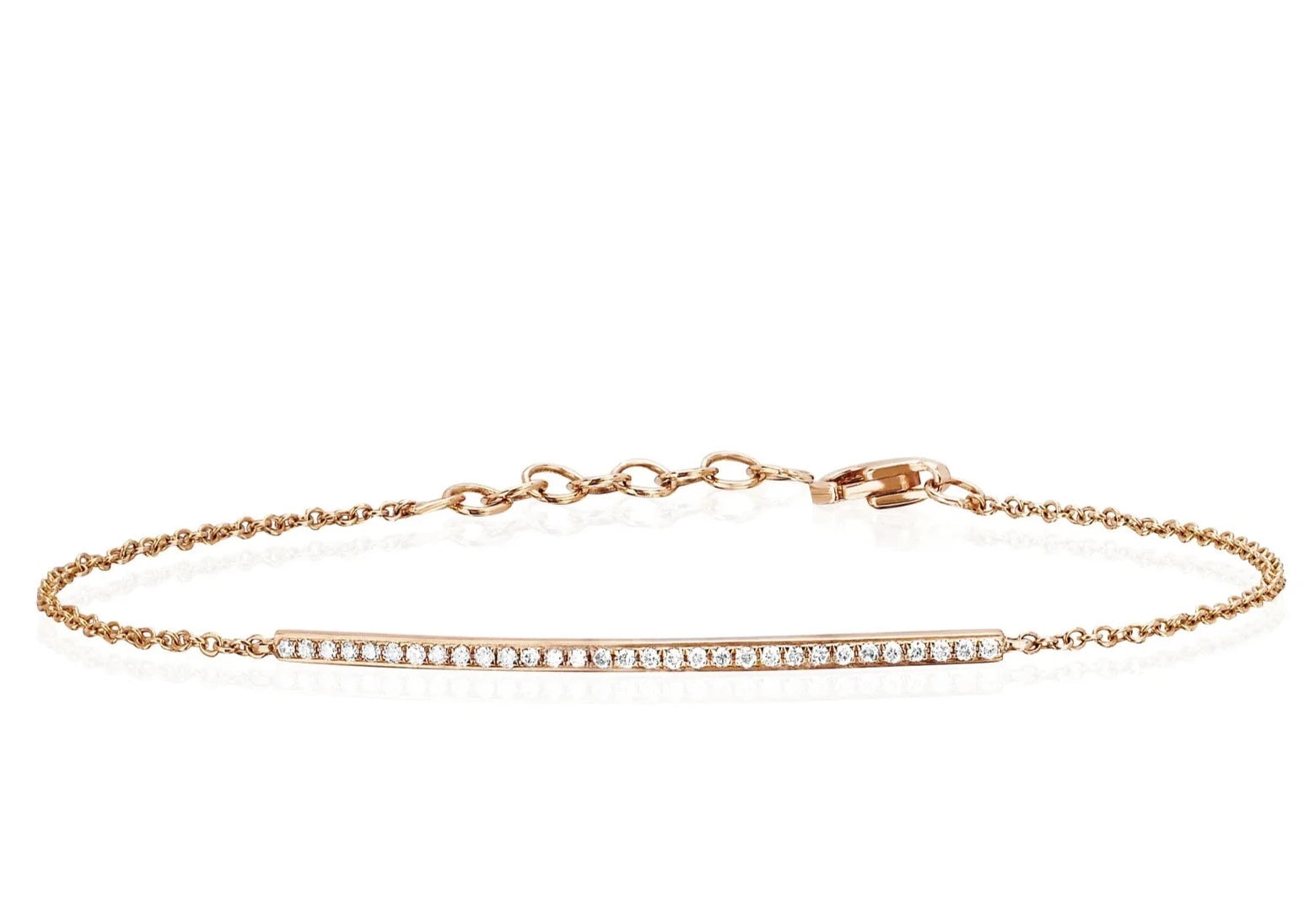 Diamond Bar Chain Bracelet