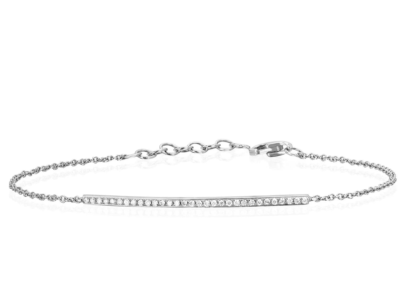 Diamond Bar Chain Bracelet