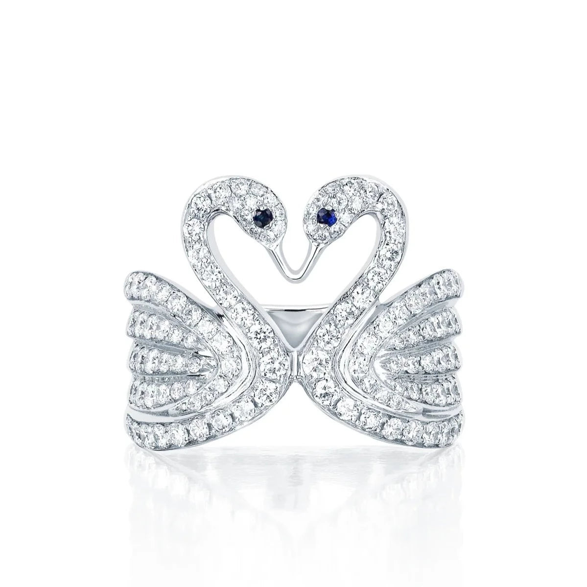 Diamond Swan Ring