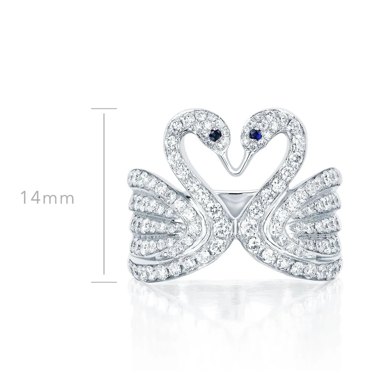 Diamond Swan Ring