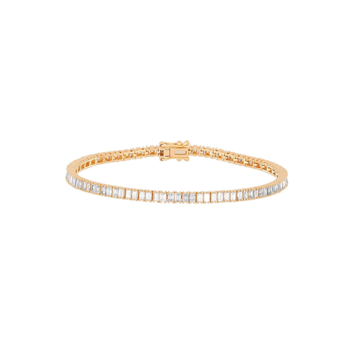 Prong Set Diamond Baguette Eternity Bracelet