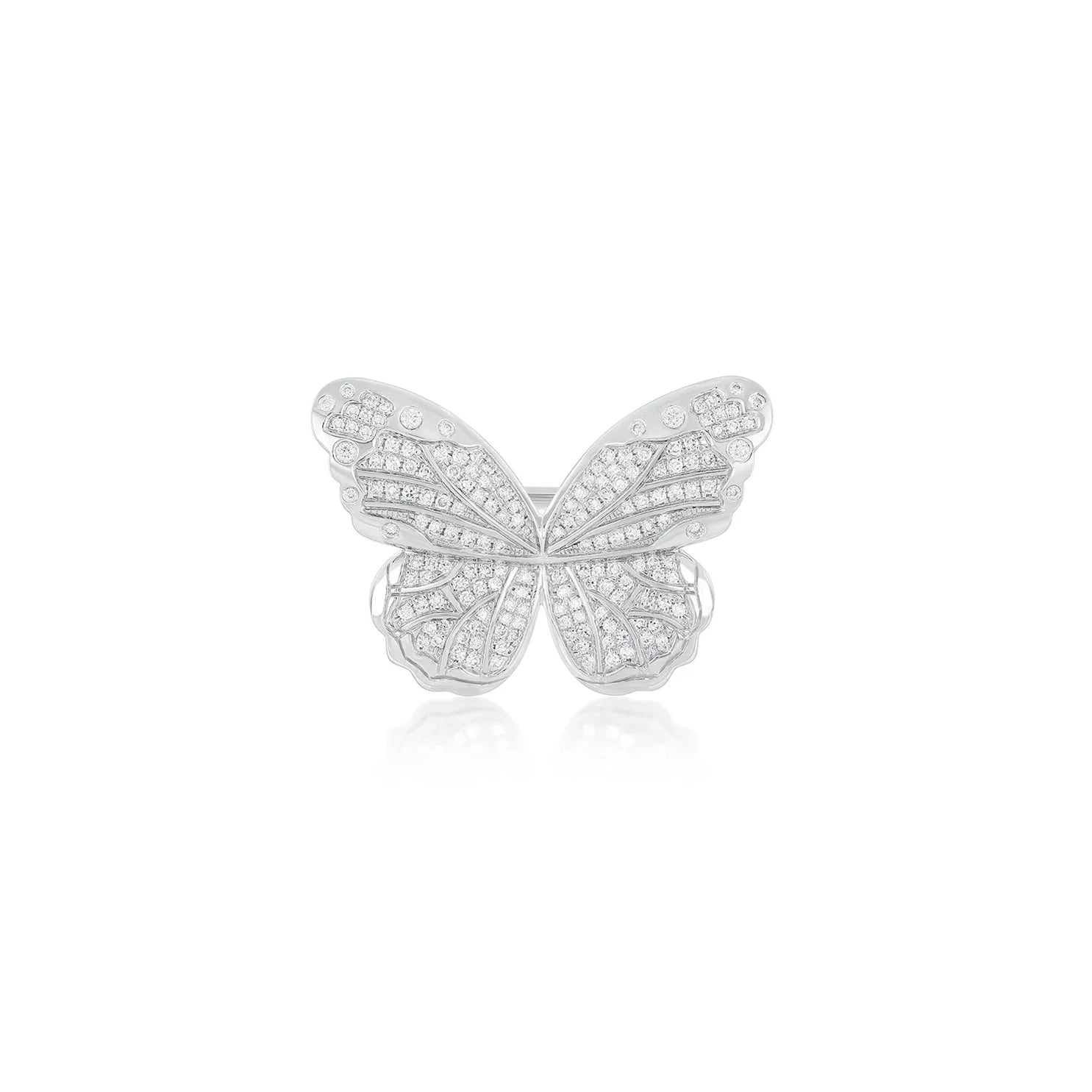 Pavé Diamond Jumbo Butterfly Ring