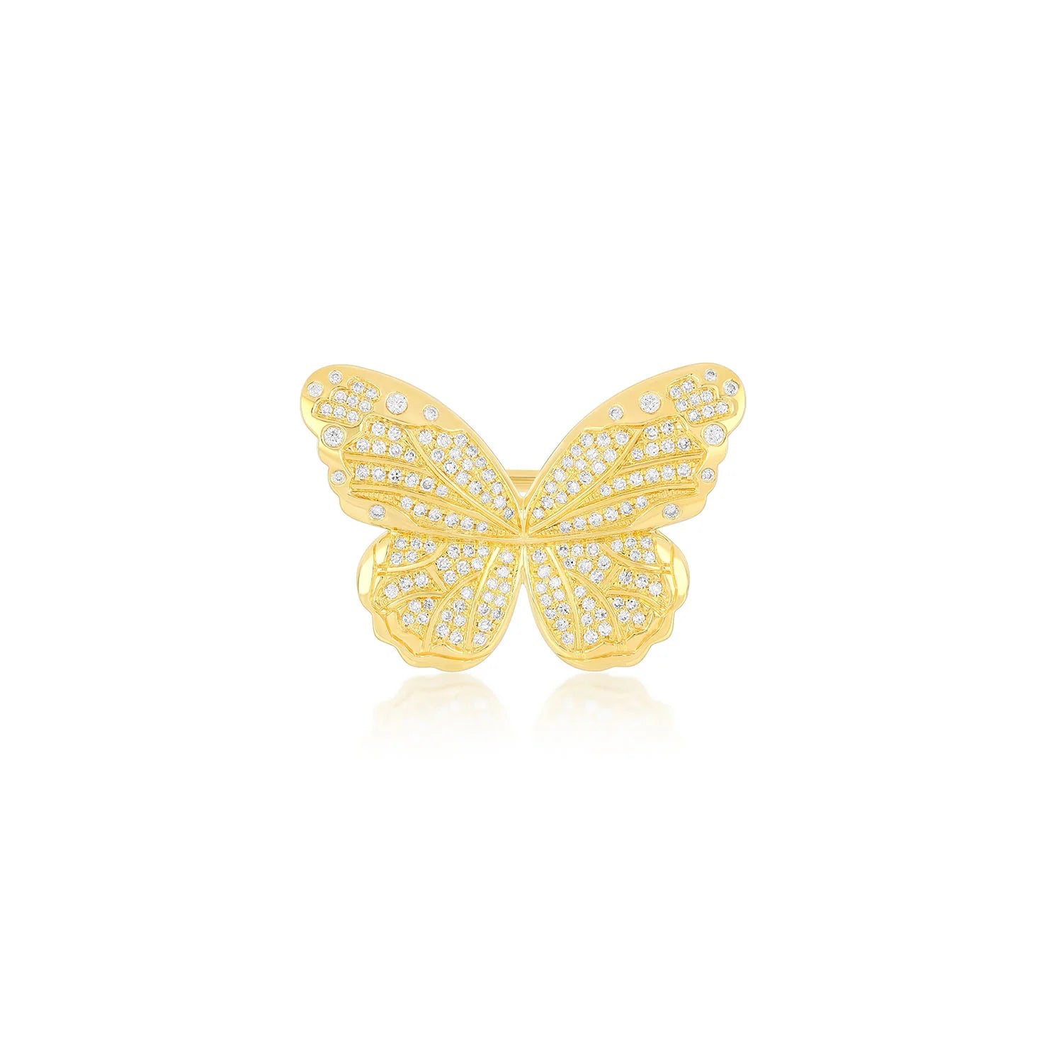Pavé Diamond Jumbo Butterfly Ring